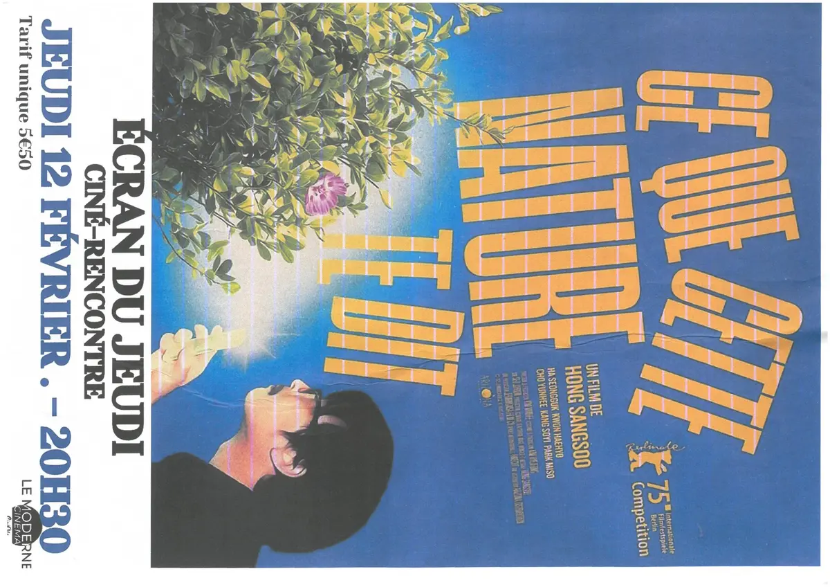 Ecran du Jeudi : Ce que la nature te dit