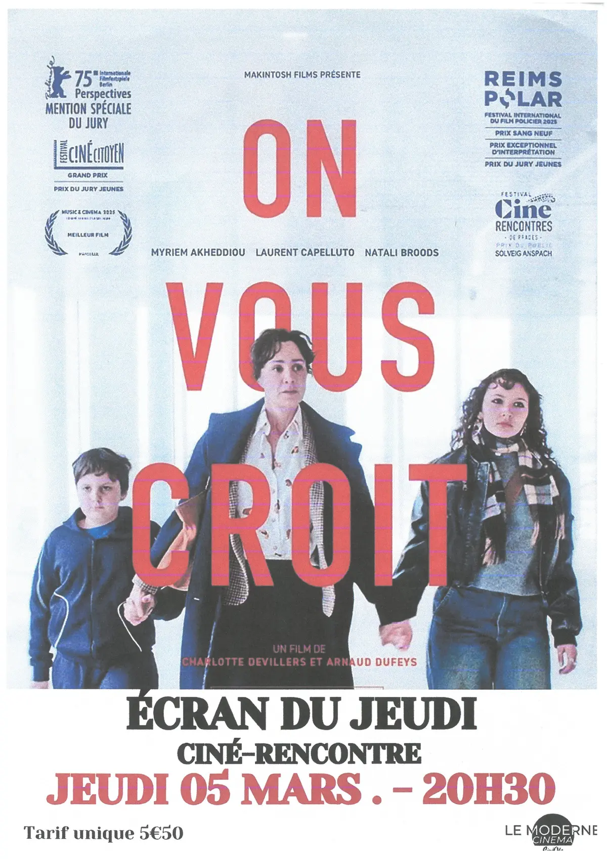 Ecran du Jeudi : On vous croit