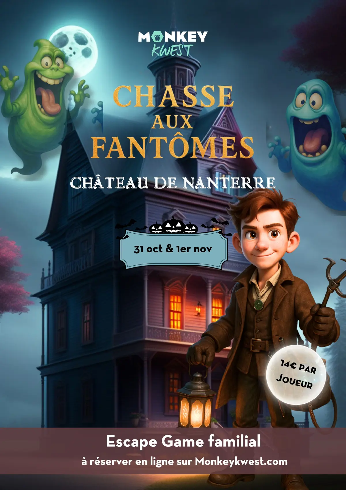 Escape Game HALLOWEEN 2026 au chateau de Nanterre