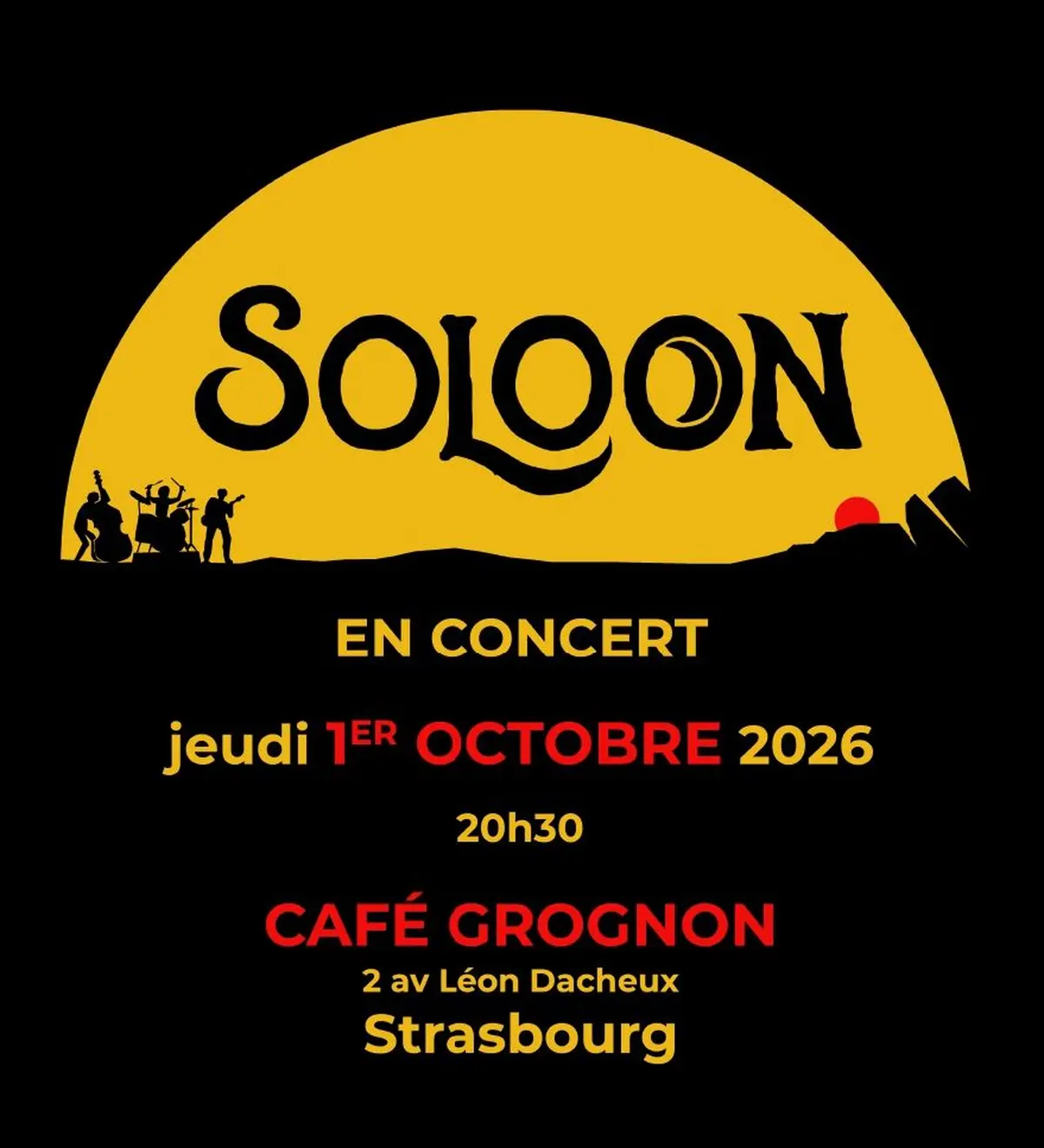 Soloon en concert au café Grognon à Strasbourg