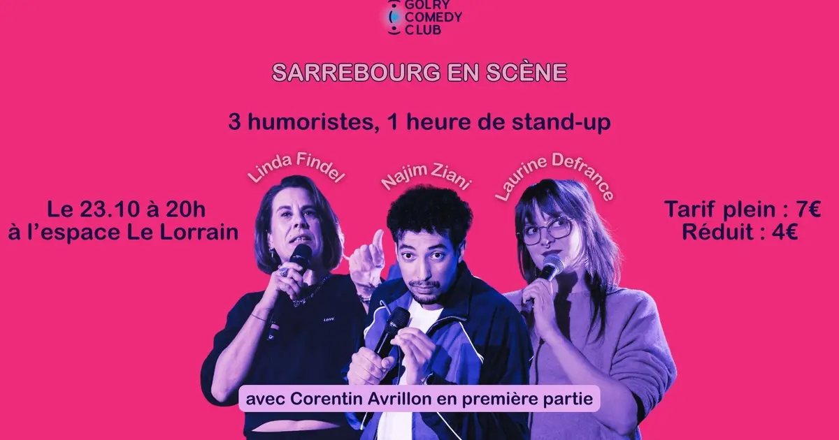 Soirée humour au Festival Sarrebourg en scène avec le Golry Comedy Club