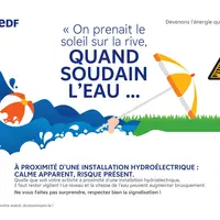 EDF appelle à la vigilance à proximité des lacs et des rivières DR