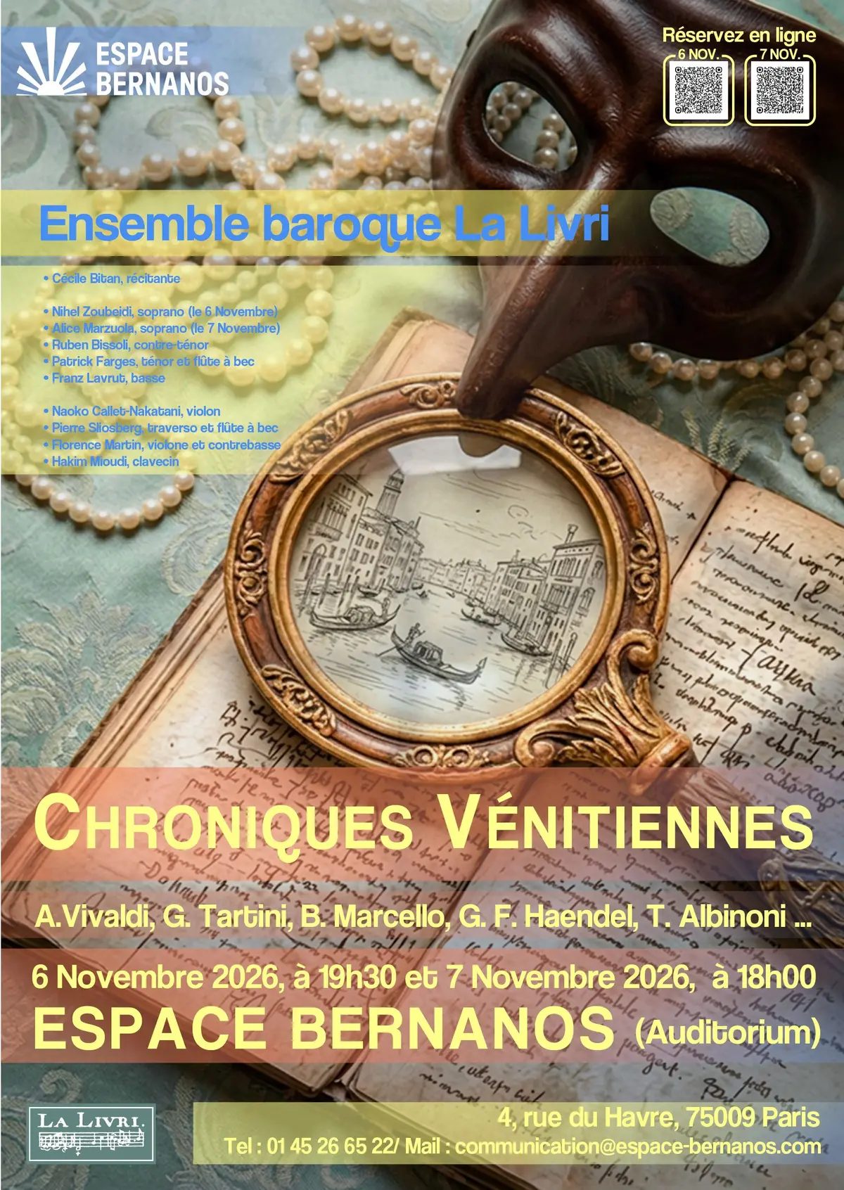 Chroniques vénitiennes, un spectacle musical haut en couleur !