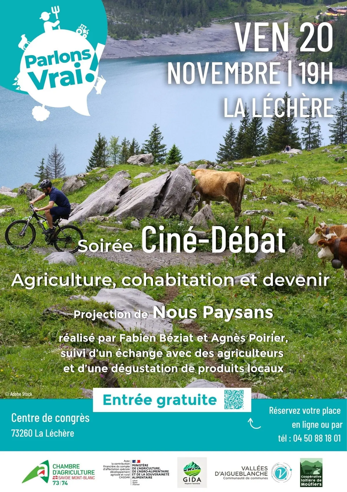 Soirée ciné-débat agriculture et cohabitation à la Léchère