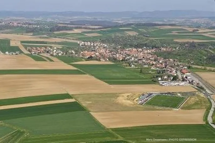 Le village d\'Ettendorf dans le Bas-Rhin