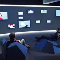 Un mur d'écrans dédié à l'innovation &copy; M.O.