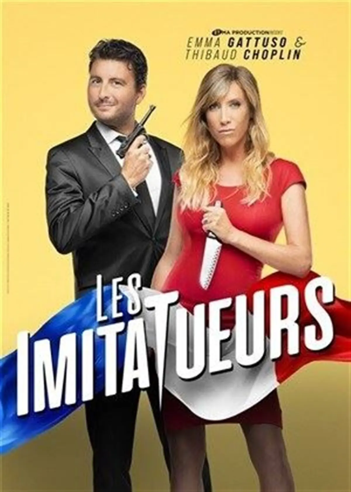 Emma Gattuso et Thibaud Choplin dans Les Imitatueurs