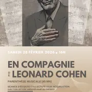 En compagnie de Leonard Cohen