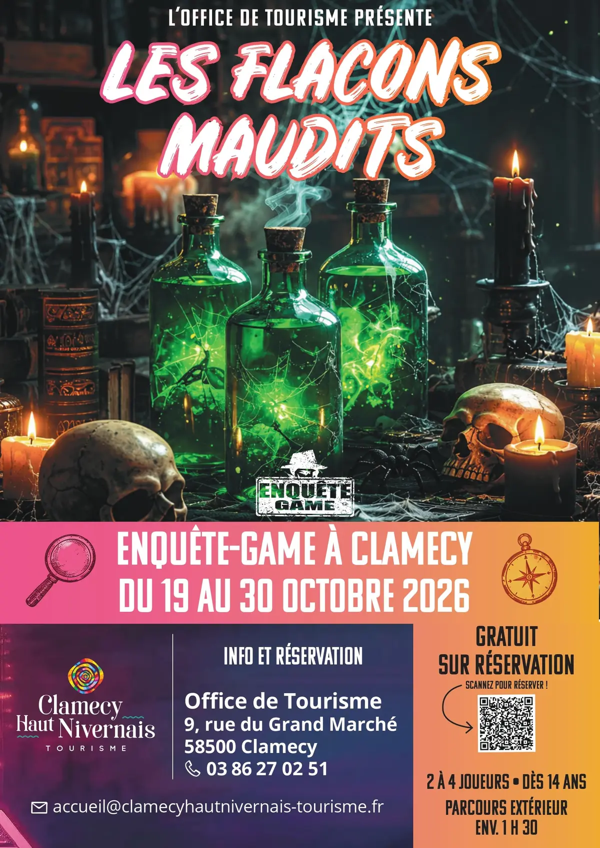 Enquête-game Les flacons maudits