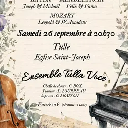 Ensemble Tulla Voce : Concert : Airs de famille chez les Haydn, les Mendelssohn et les Mozart