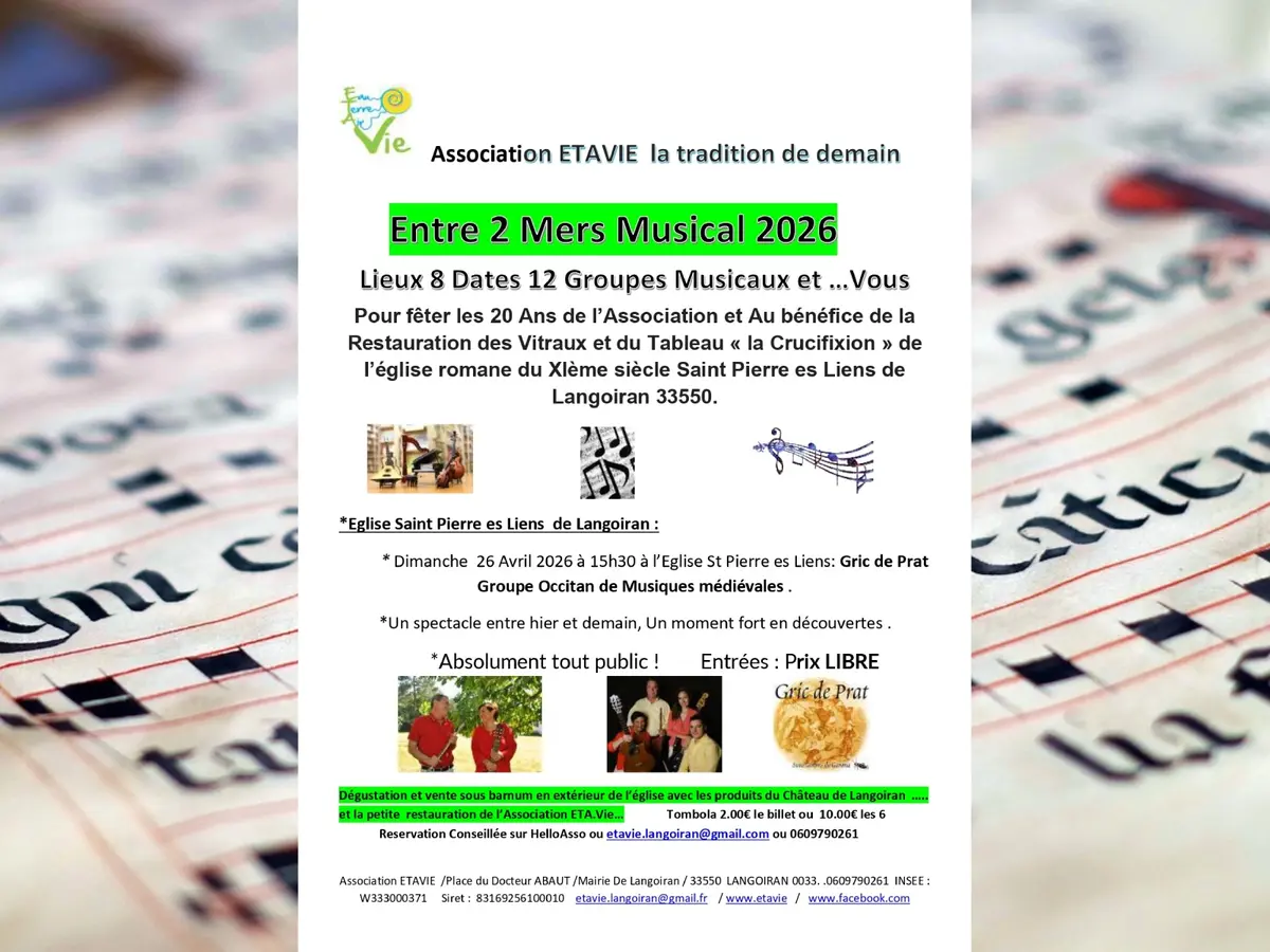 Entre 2 Mers Musical 2026