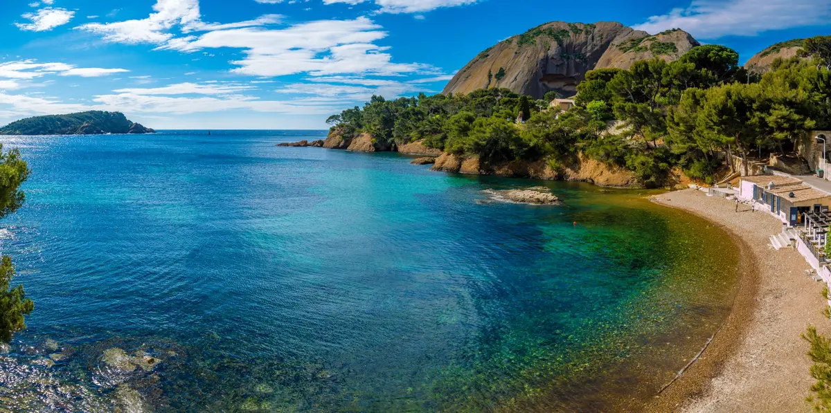 La plage du Mugel à La Ciotat