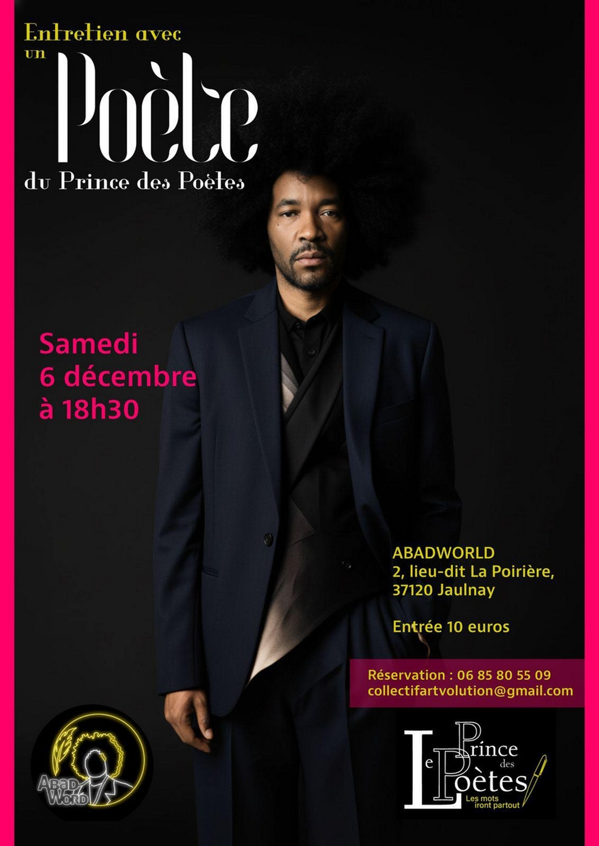 Entretien avec un poète - Spectacle du Prince des Poètes : Abad Boumsong