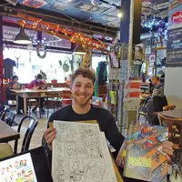 Des crayonnés à l'album fini, un long processus maîtrisé par Enzo Berkati. &copy; DR