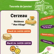 Epicerie du Val : tournée de février Cerzeau