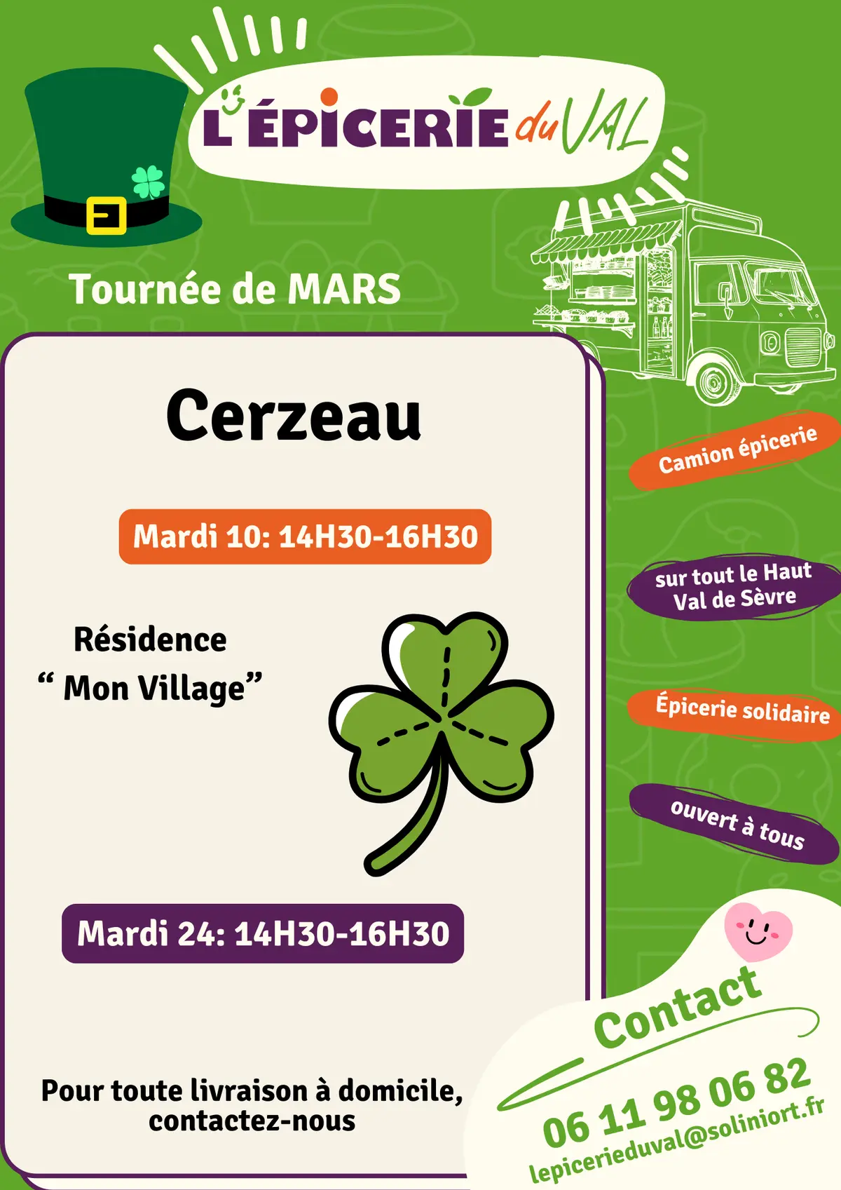 Epicerie du Val - Tournée de mars à Azay