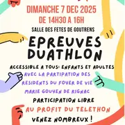 Epreuve Duathlon au profit du Téléthon