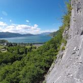 Escalade de la Baie de Gr&eacute;sine &agrave; Brison-Saint-Innocent (73)