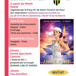 Escale à la Glacière : Repas & Spectacle