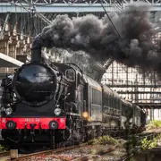 Escale du train à vapeur de Soulac 1900 à Lesparre