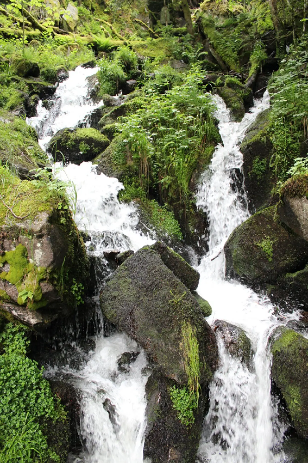 Les cascades sur le chemin de la Wormsa
