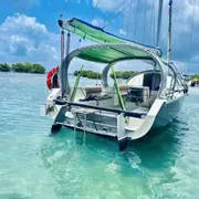 Escapade nautique en voilier dans le lagon en Guadeloupe