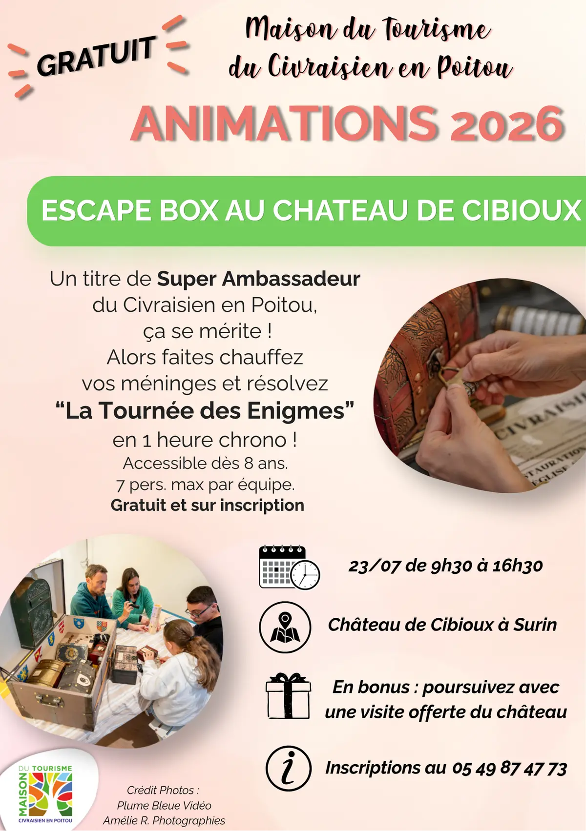 Escape Box au Château de Cibioux