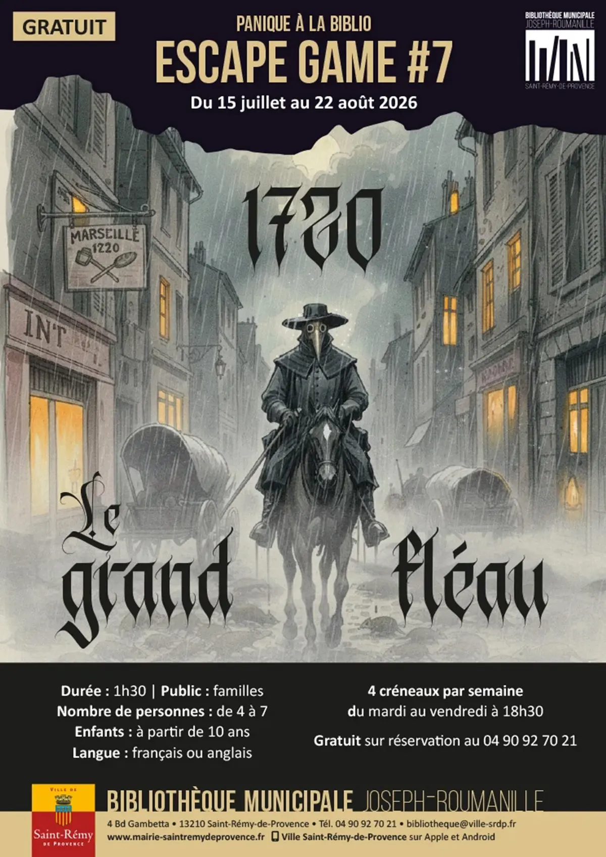 Escape Game : 1720 - le grand fléau