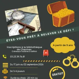 Escape game à la bibliothèque de Charmes