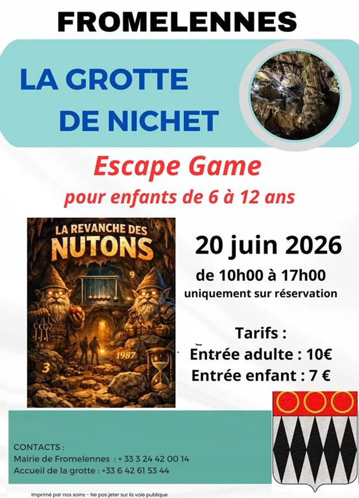 Escape Game à la grotte de Nichet