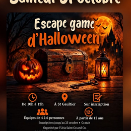 Escape game d'Halloween à Saint Gaultier.
