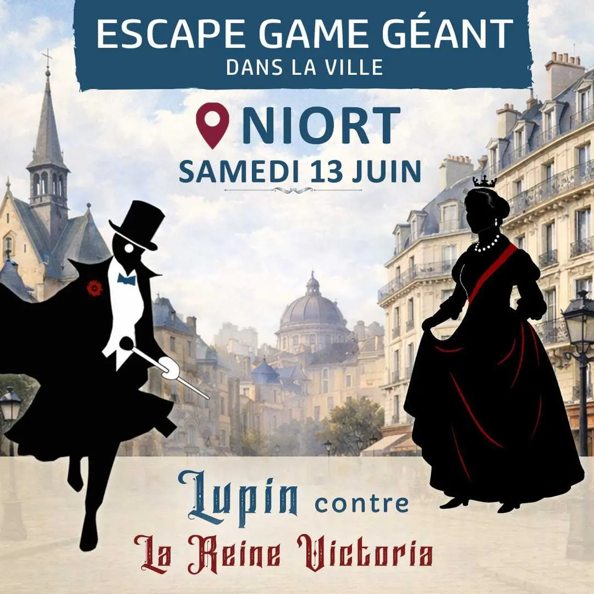 Escape Game Géant Lupin dans la Ville à Niort