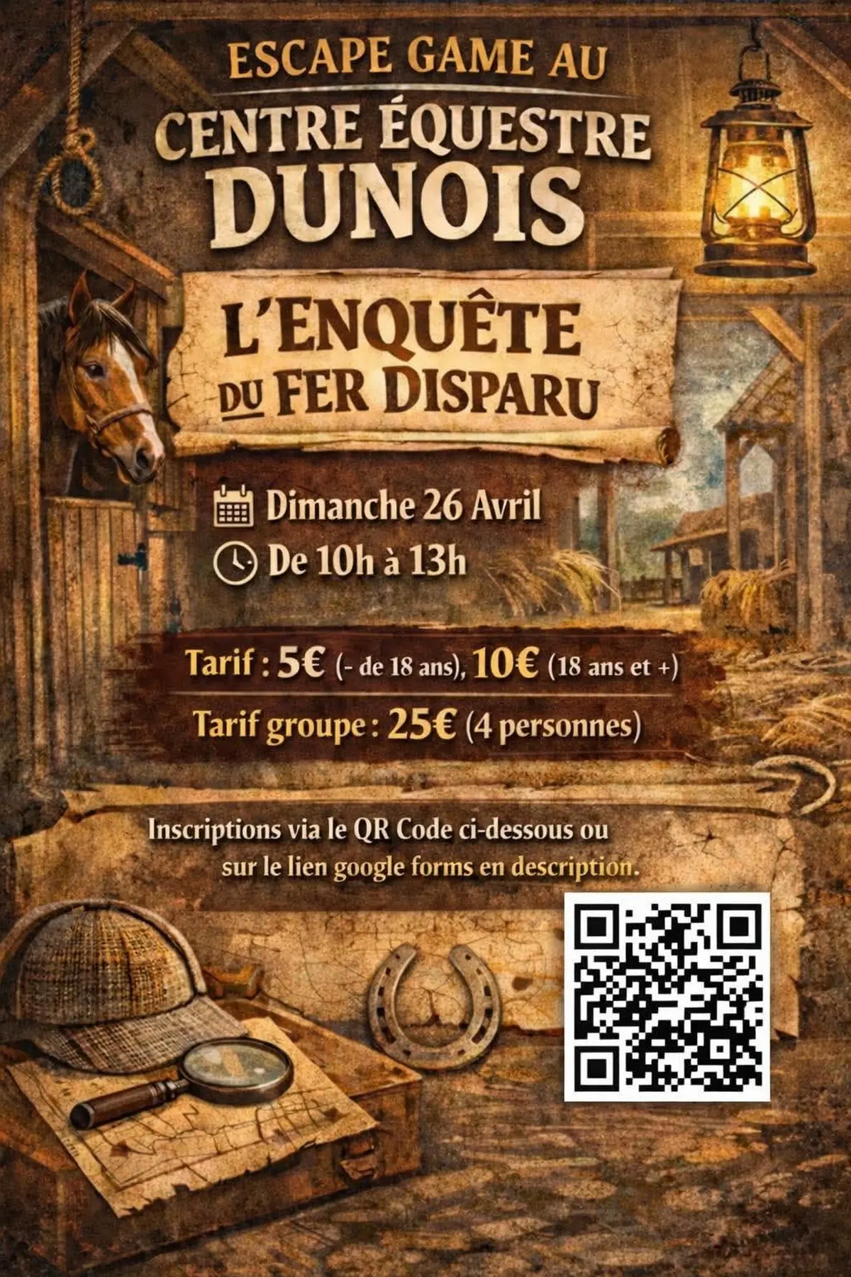 Escape game - L'Enquête du Fer Disparu