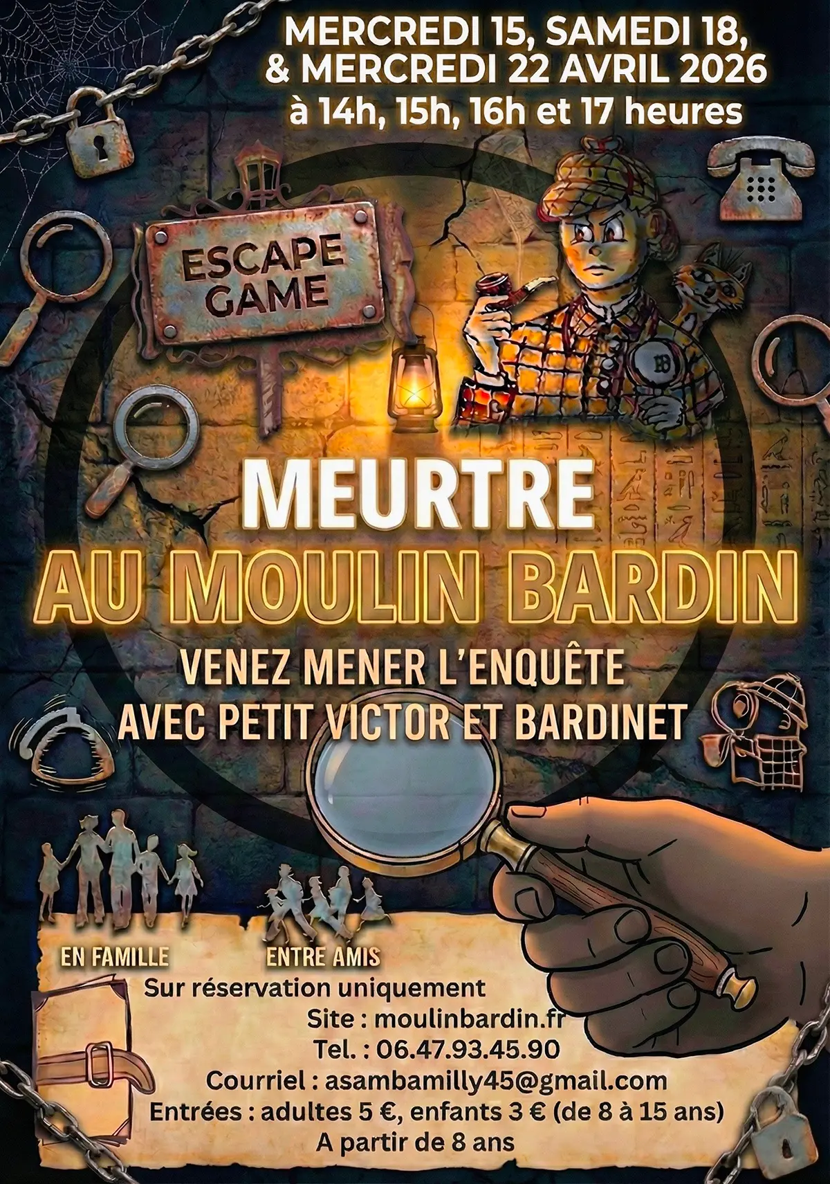 Escape Game – Meurtre au Moulin Bardin