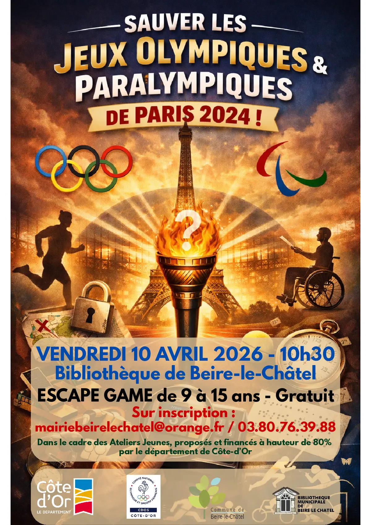 Escape Game Sauver les Jeux Olympiques et Paralympiques de Paris 2024
