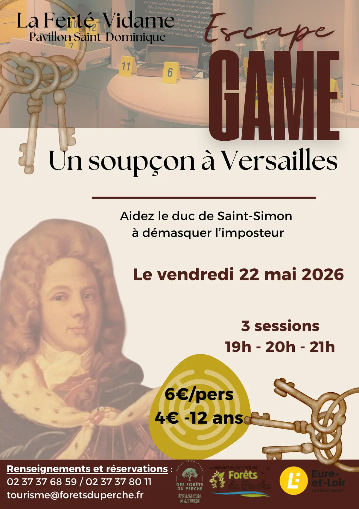 escape Game Un soupçon à Versailles