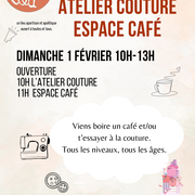 Espace café et atelier couture au 3ème Lieu