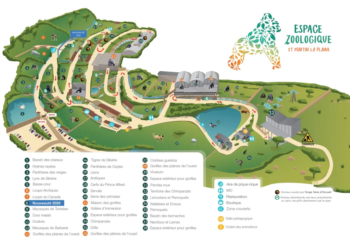 Espace zoologique de Saint-Martin-la-Plaine