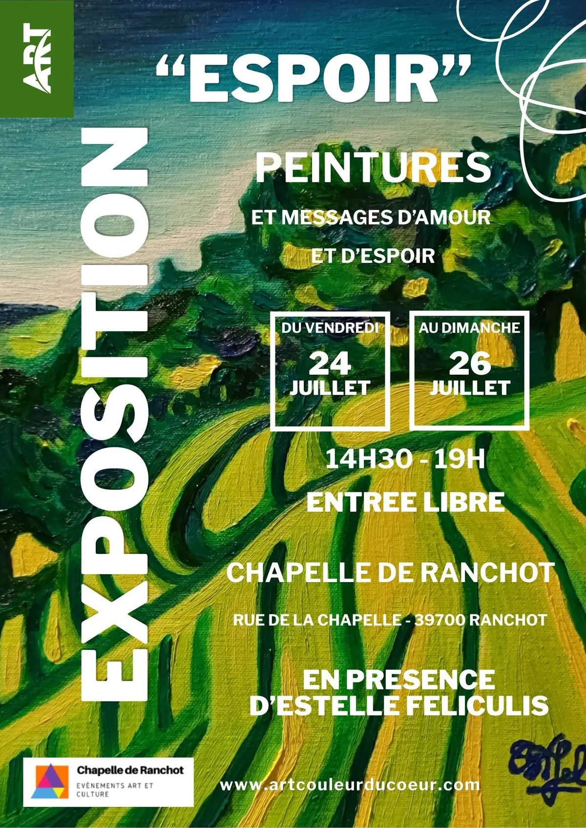 ESPOIR - Exposition Peintures et messages d'amour et d'espoir