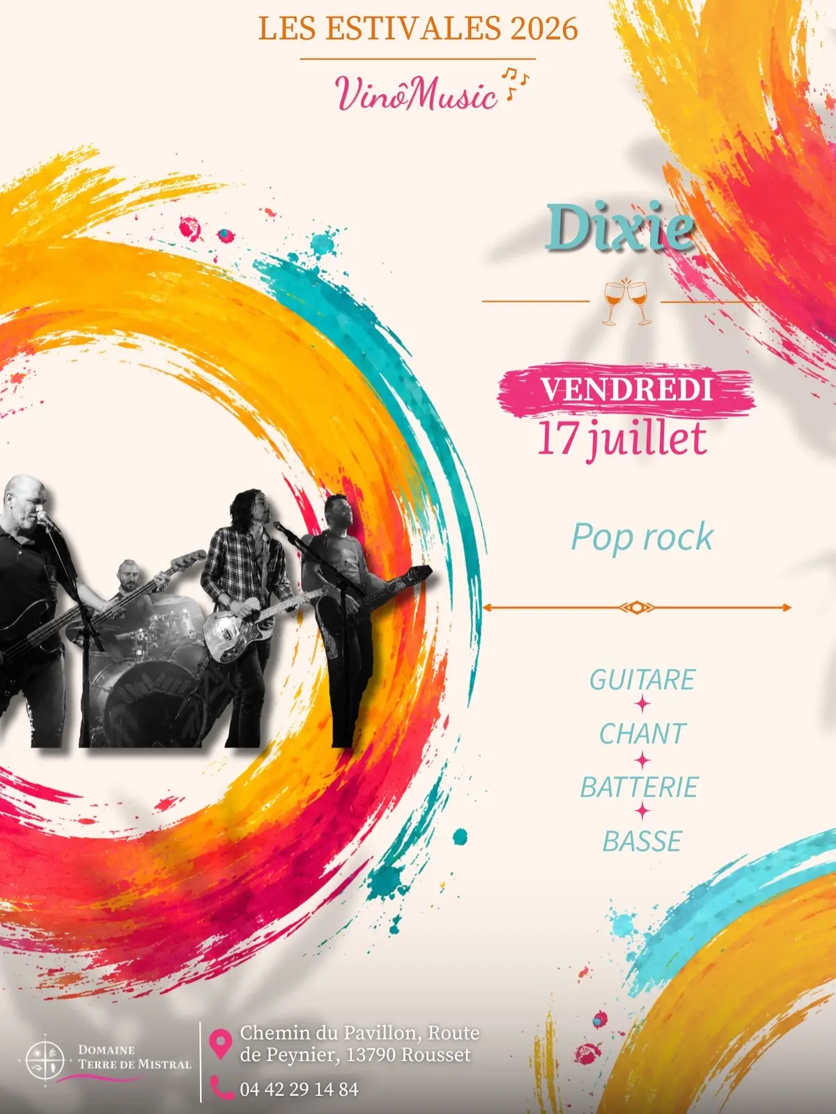 Estivales Vinômusic au Domaine Terre de Mistral - Dixie