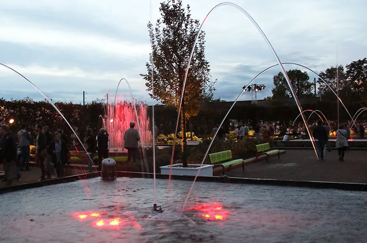 Et enfin les jets d'eau : tout le monde adore ça !