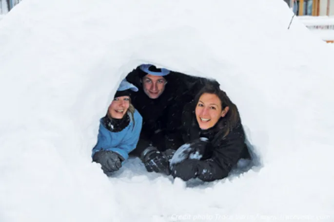 Et si on passait une  nuit dans un igloo ?