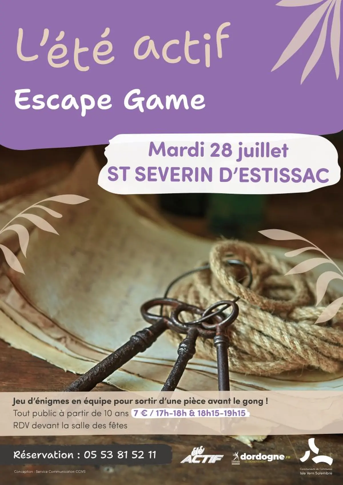 Eté actif : Escape Game