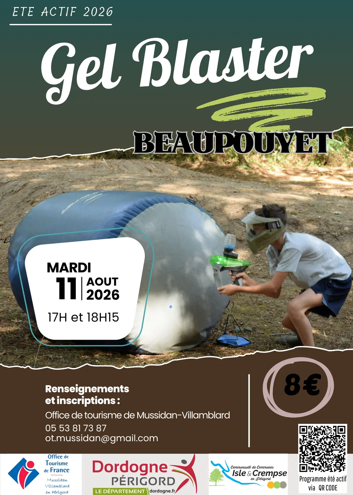 Eté actif : Gel Blaster (Paintball)