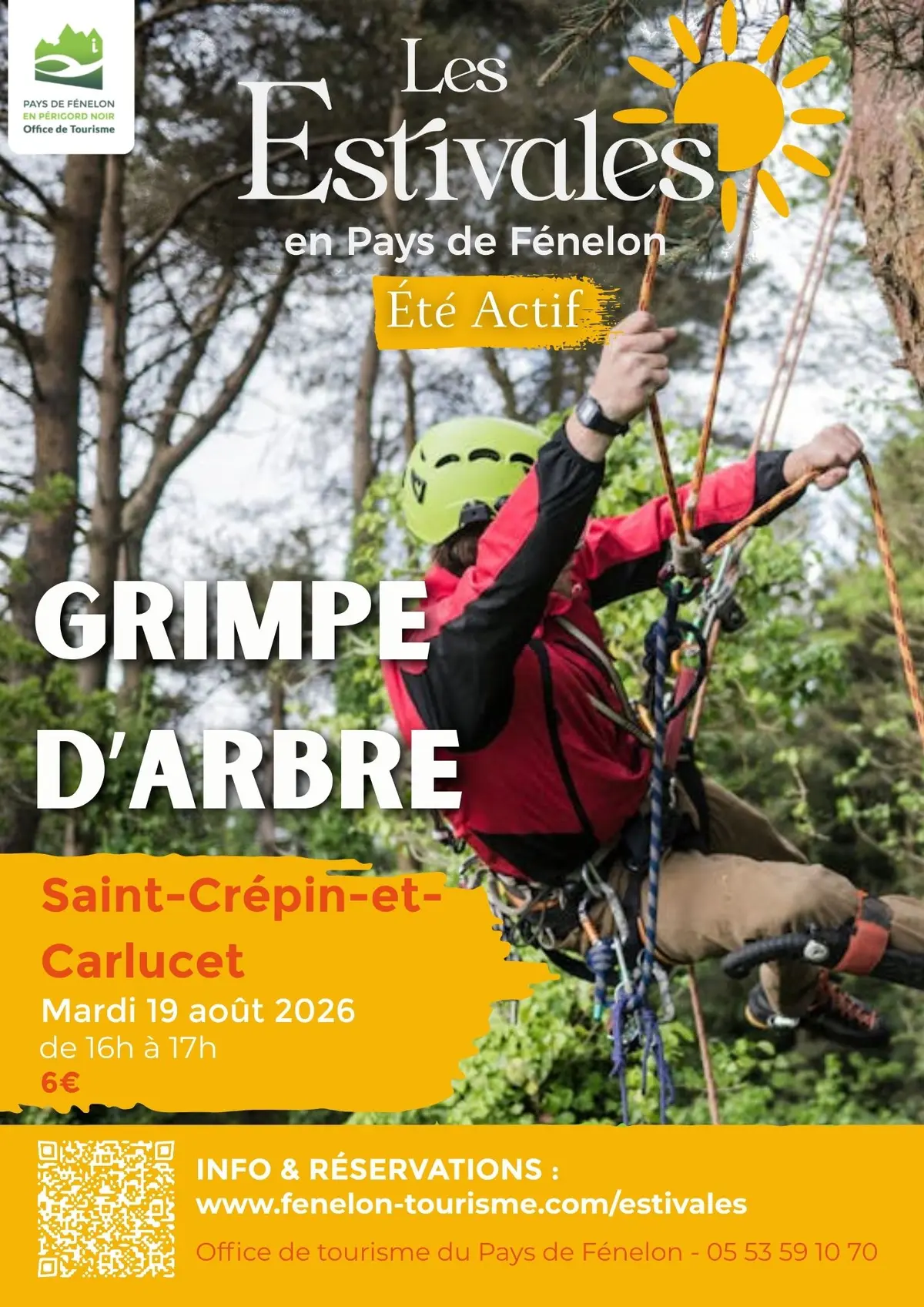 ÉTÉ ACTIF : Grimpe d'arbre à Saint-Crepin-Carlucet