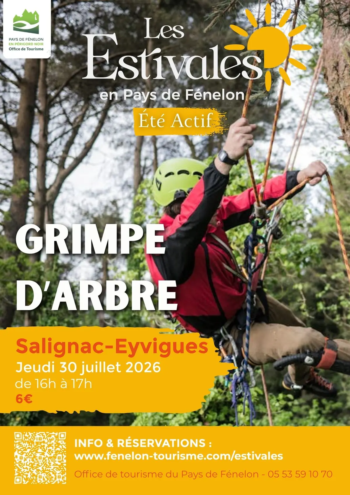 ÉTÉ ACTIF : Grimpe d'arbre à Salignac