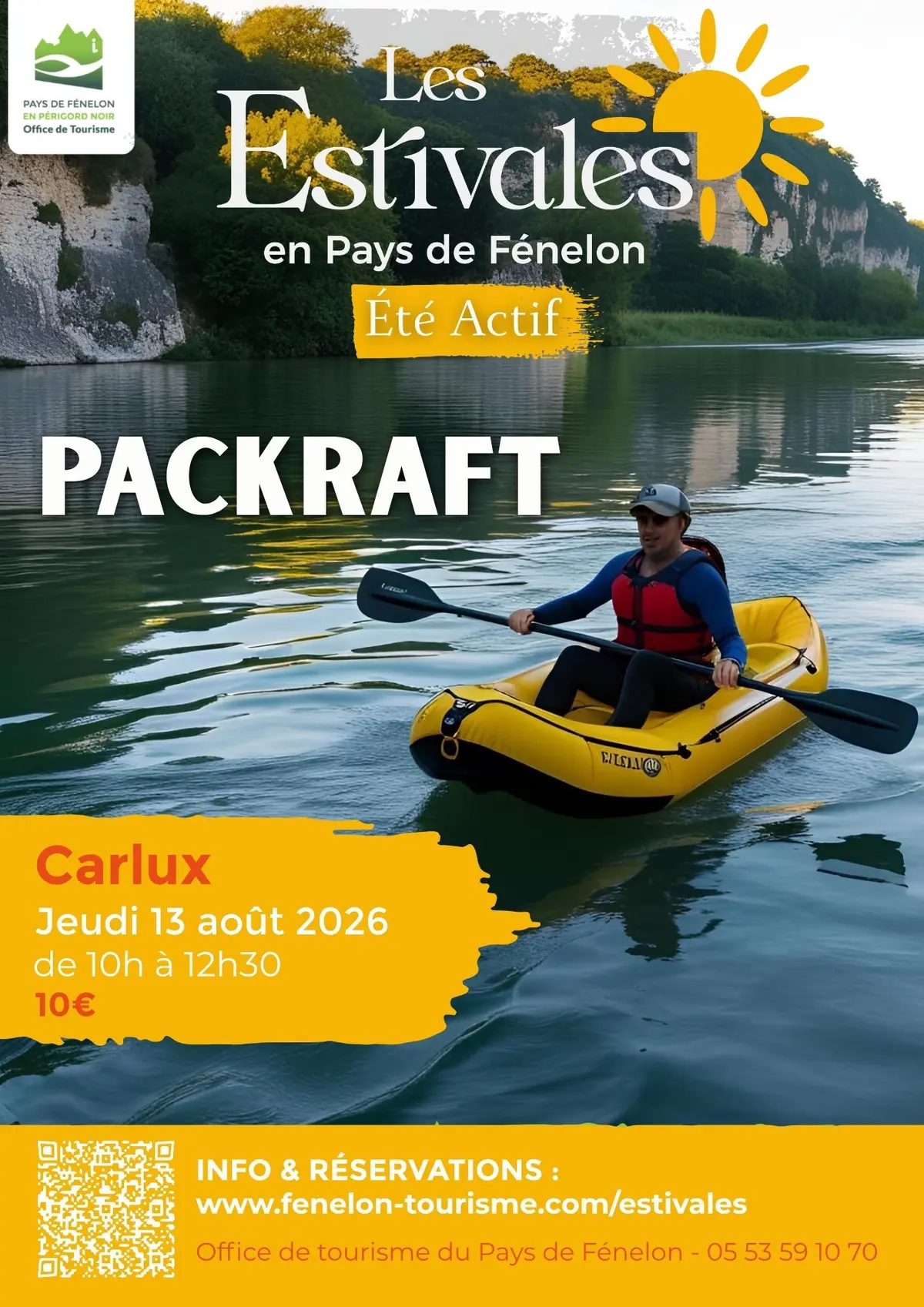 ÉTÉ ACTIF : Pack Raft à Carlux