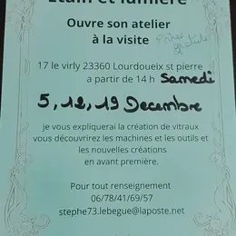 Etein et lumière ouvre son atelier