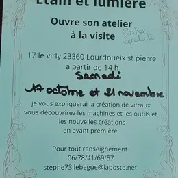 Etein et lumière ouvre son atelier