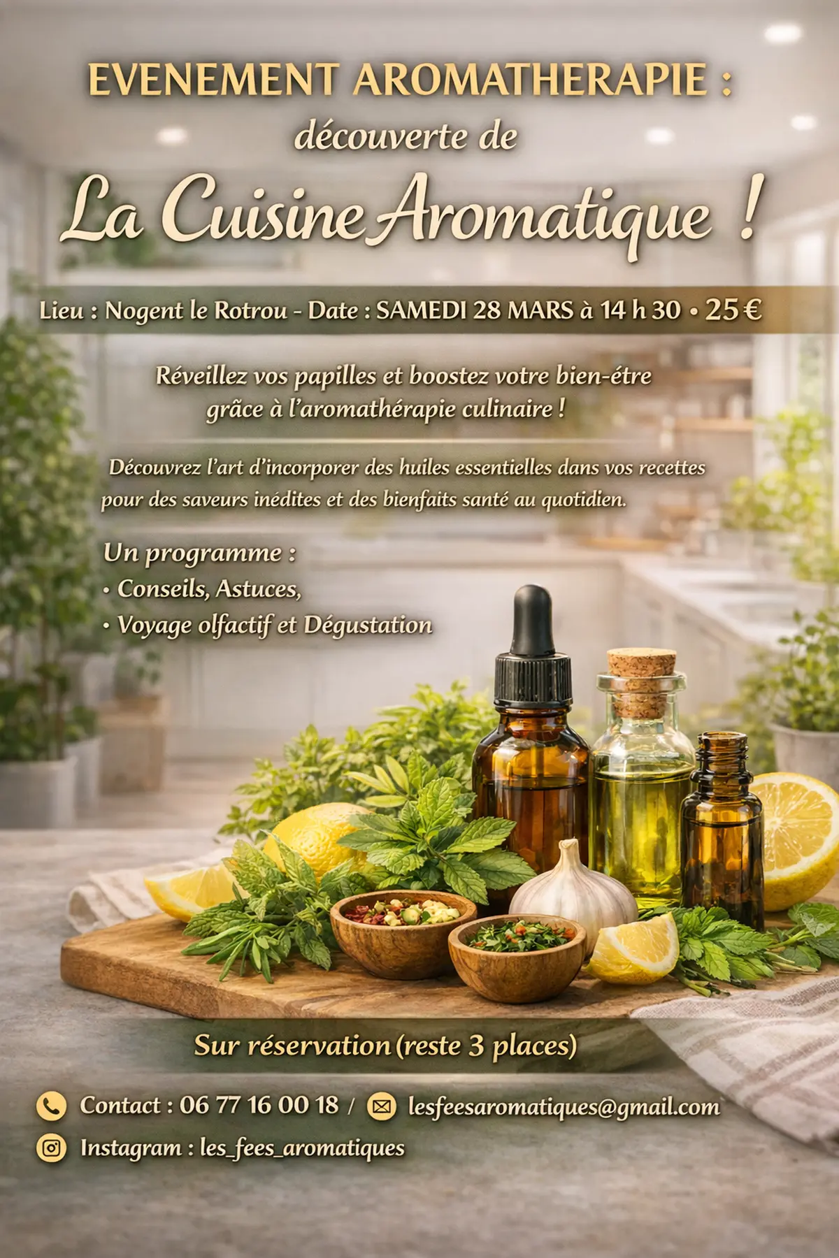 Evénement Aromathérapie - Découverte de la cuisine Aromatique !